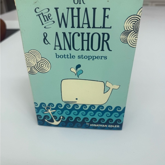 Jonathan Adler Moby Dick White Bottle Stoppers - Picture 3 of 3